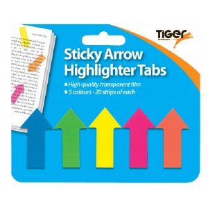 Sticky Hi-Lighter Arrows-Tiger