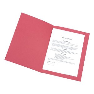 Straight Cut Folder Red 315gsm