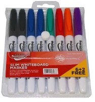 Whiteboard Markers 8pk Asst.