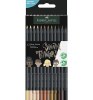 Faber Black Ed Col Pencils 12