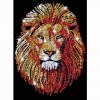 Lion - Sequin Art Blue