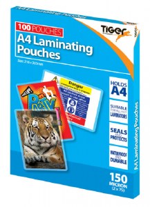 Tiger Laminating Pouches 150m