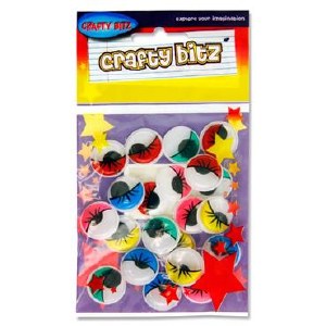 Wiggle Eyes Assorted Colours