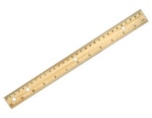 Wooden Ruler 30cm 12&quot;