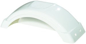 Plastic Fender for 8&quot;-12&quot; tires - White with Top Step