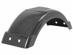 Plastic Fender for 13" tire - Black with Top Step