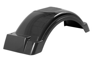 Plastic Fender for 8"-12" - Black with Top Step