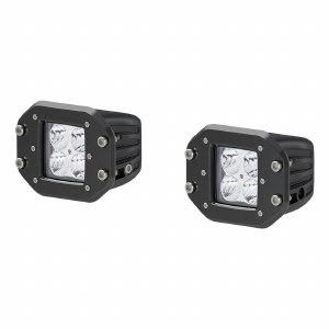 Square, Flush-Mount Work Lights - 2"