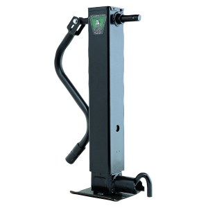 Bulldog Square Jack, Drop Leg w/Spring, 4" Heavy Duty Jack SWQ 180 DL-BC-SR w/Crank Attached