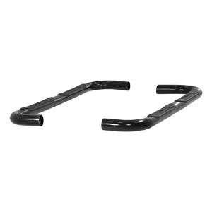 Black 3" Round Side Bars - Jeep Cherokee