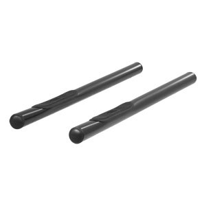 Black 3&quot; Round Side Bars - Toyota Tacoma Extended Cab