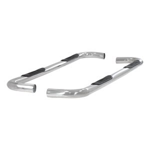 Stainless Steel 3" Round Side Bars - Toyota Tundra Double Cab