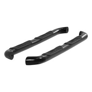 Black 3" Round Side Bars - Toyota Tacoma Access Cab