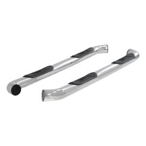 Stainless Steel 3" Round Side Bars - Toytoa Tundra Double Cab
