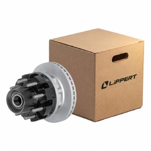 Disc Brake Rotor with Threaded Cap 10,000-lb axle 8 on 6-1/2 bolt pattern.