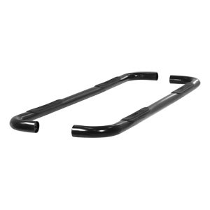 Black 3" Round Side Bars - Chevrolet/GMC