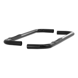 Black 3" Round Side Bars - Chevrolet/GMC K Series and C Series