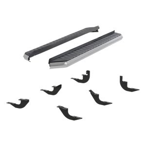 70" Black Aerotread running boards and mounting brackets - Acura MDX