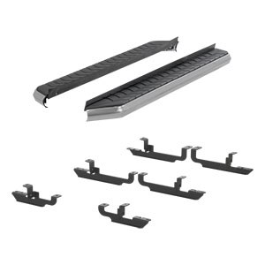 67" Black Aerotread running boards and mounting brackets - Jeep Renegade