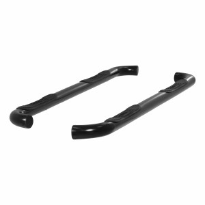 3" Stainless Steel Black Side Bars - Ford F-150, F-250 &amp; F-350