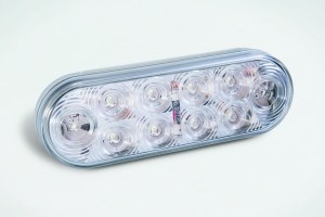LED Waterproof 6" Oval Light Clear 273565 Wesbar