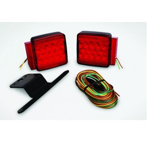 LED Submersible Combination Taillight Kit with 25' Wire Harness