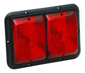 Recessed Double Taillight Red