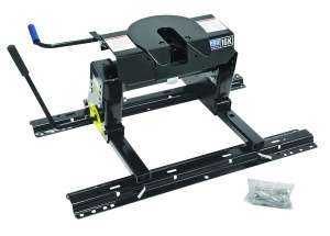 Pro Series 5th Wheel Trailer Hitch with Slider, Rails &amp; Install Kit 16,000 lbs Dual Jaw Hitch