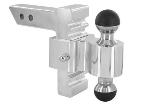 Rapid Hitch Adjustable Aluminum Ball Mount Kit with 2 Greaseless Balls - 5-1/2" Drop 3405