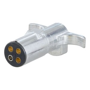 Curt 4-Way Round Plug, Trailer End