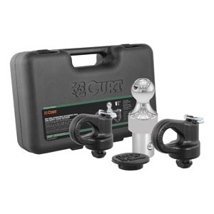 Curt OEM-Compatible Gooseneck Ball 30K &amp; Safety Chain Anchor Kit