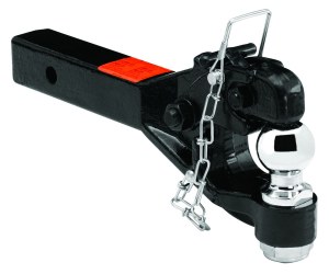 Receiver Mount Pintle Hook 2&quot; Ball 2&quot; Square Solid Shank