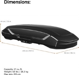 Thule  Motion 3XXL Cargo  Box  Glossy Black