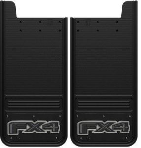 Gatorback GA1226FX4-W2 universal 12x26 license plate frame, heavy-duty rubber, stainless steel backing, black wrap, aluminum fasteners, Ford licensed, made in Canada.