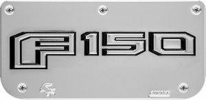 Gatorback GA759211 replacement mud flap plate, stainless steel, Ford licensed, universal fit, includes hardware, durable construction, 10.2x5 size, made in Canada