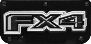 Gatorback GA759214 replacement mud flap plate, stainless steel, universal fit, hardware included, Ford Official Licensed Product, made in Canada.