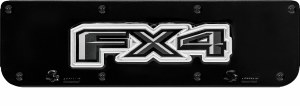 Gatorback GA759253 replacement mud flap plate, stainless steel, universal fit, hardware included, Ford Official Licensed Product, made in Canada.