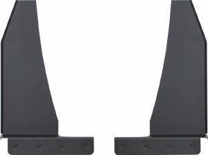 Gatorback GAA756729 universal mud flap bracket, 18 gauge black anodized aluminum, 12” wide 1” offset, beveled edge, includes hardware, made in Canada.