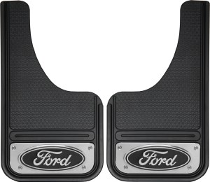 Front Mud Flaps w/Ford Logo  10"x18"