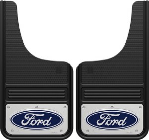 Front Mud Flaps Ford Logo Blue