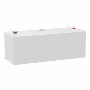 100 Gallon Rectangle Steel Transfer Tank - White