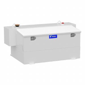 White Hammerhead-Style Steell-Aluminum Combo Transfer Tank - 100 Gallons