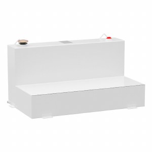 75 Gallon L-Shape Steel Transfer Tank - White