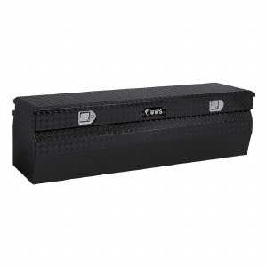Gloss Black Aluminum 42" Wedge Utility Chest Box