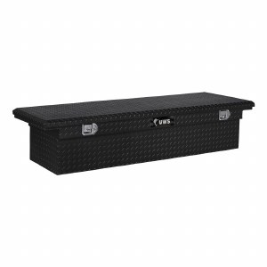 Gloss Black Aluminum 63" Truck Tool Box, Low Profile