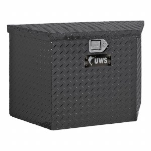 Gloss Black Aluminum 49" Trailer Tongue Box
