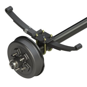3.5k Straight Axle 86" HF 68.5" SC w/Self-Adjusting Electric Brakes, w/Springs, underslung