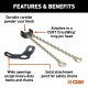 Curt Fifth Wheel Safety Chain with Gooseneck Anchor Plate #16614