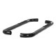 Black 3" Round Side Bars - Ford F-150 Regular Cab