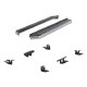 70" Black Aerotread running boards and mounting brackets - Ford Edge